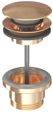 Praustuvo sifono vožtuvas Ravak Click-Clack, Rose Gold Brushed