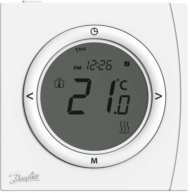 Programuojamas patalpos termostatas Danfoss, TP5001B matinimas 2xAA