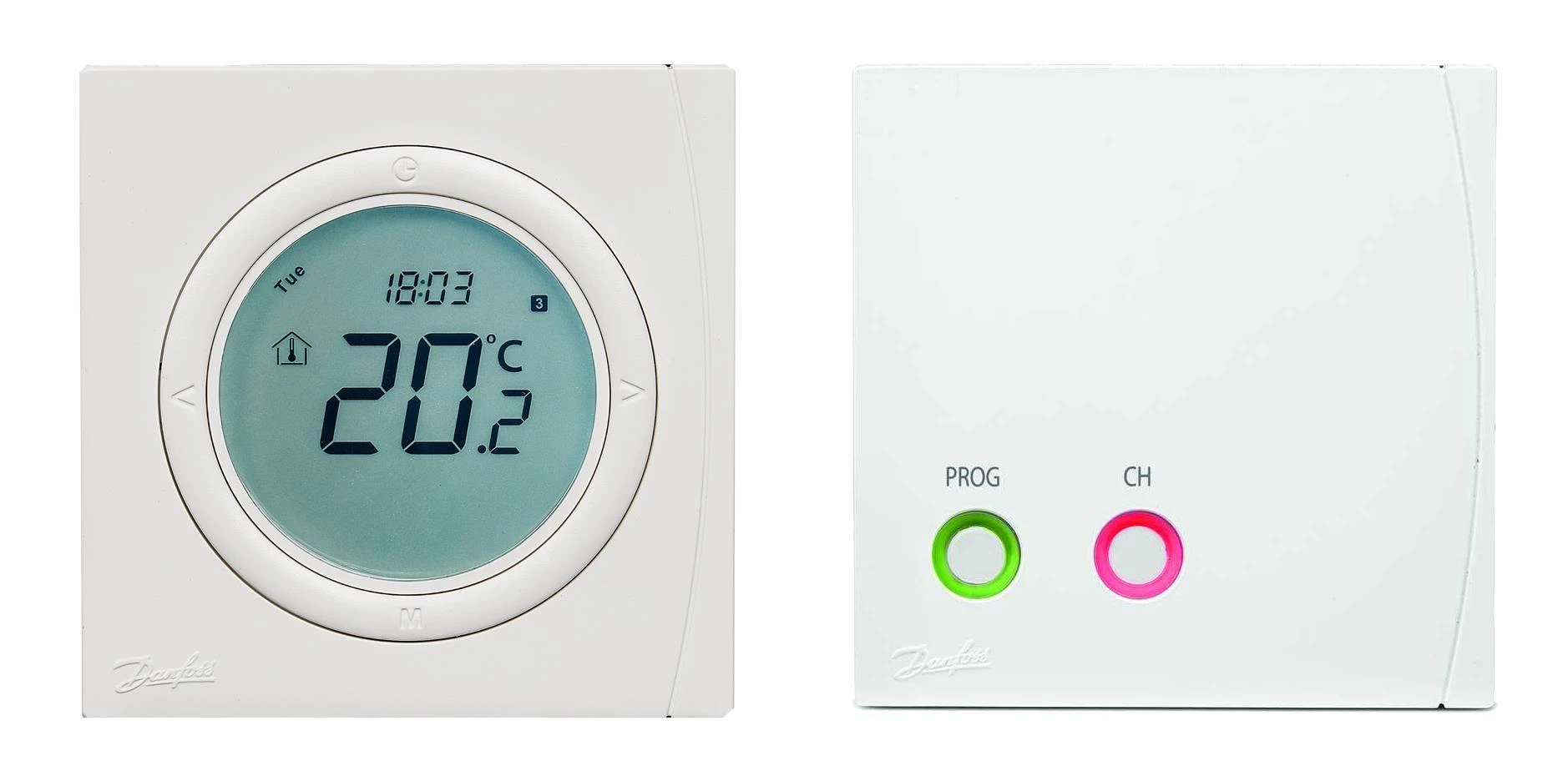 Programuojamas patalpos termostatas Danfoss, TP5001RF+RX1-S belaidis