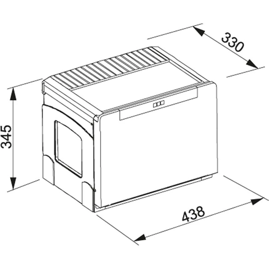 Šiukšliadėžė FRANKE, Cube 50, automatinis atidarymas, 14 l + 2x8 l