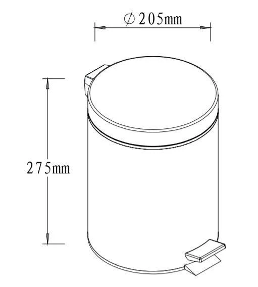 Šiukšliadėžė SIKO MULTI, 5l.