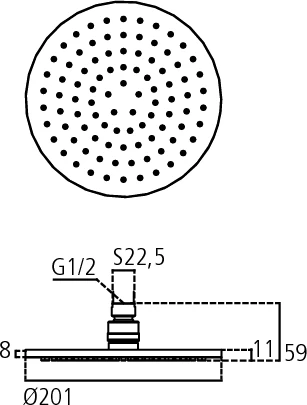 Ideal Standard IdealRain so galva STANDART#B9442AA