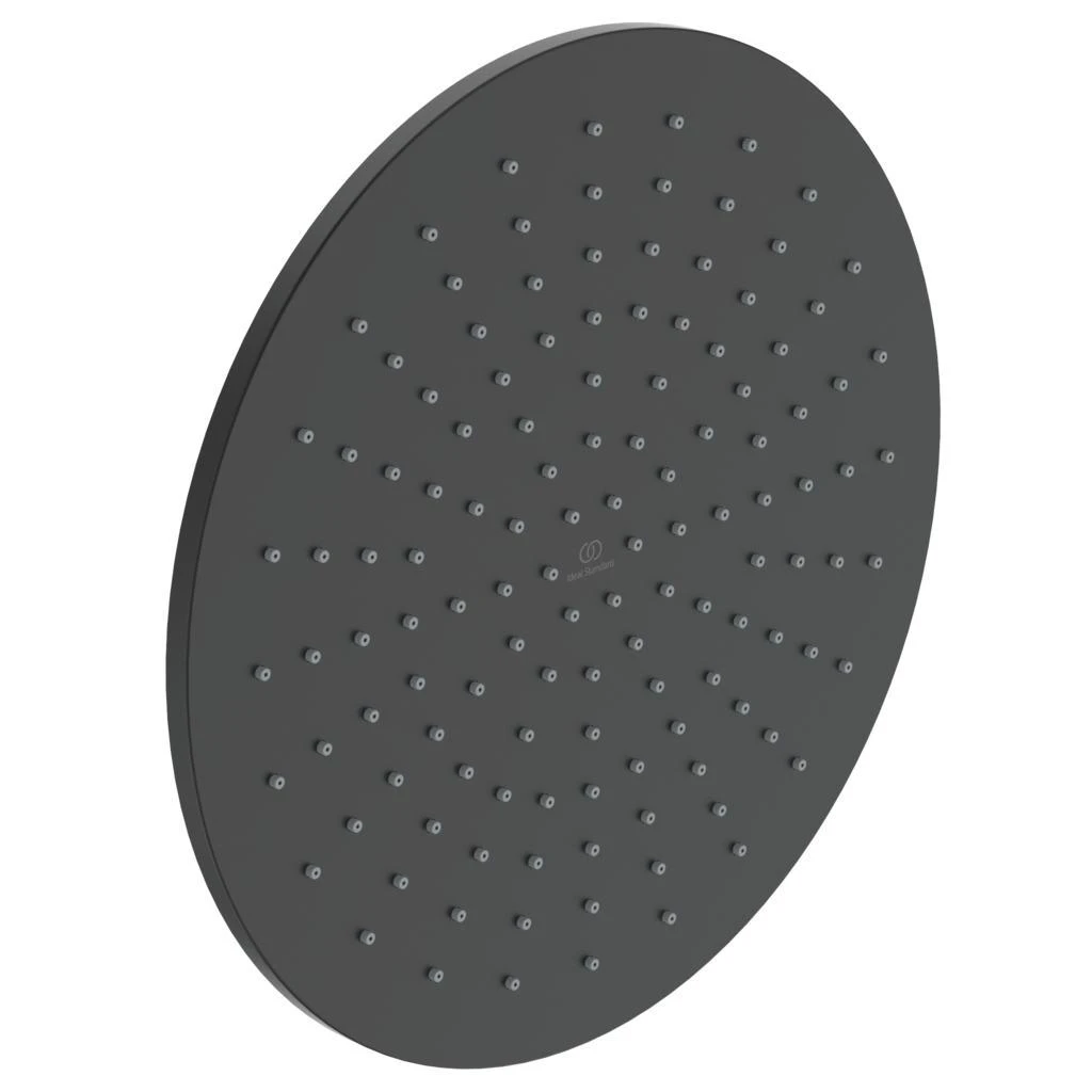Stacionari dušo galva Ideal Standard, IdealRain Ø 300 mm, Silk Juodas juoda matinė