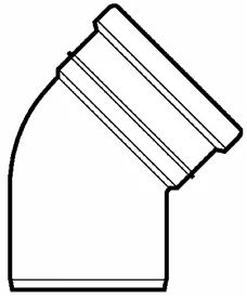 Lauko kanalizacijos alkūnė Wavin, d , 160, 15*