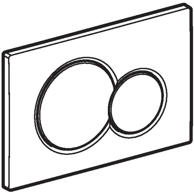 Geberit Sigma 01 WC klavišas, techninė schema
