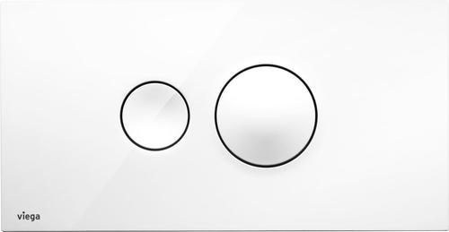 WC klavišas Viega EcoPlus, Visign For Style 10 plastikas/baltas