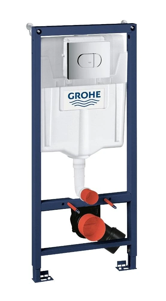 Grohe Rapid SL WC rėmas 3/6 ltr.; 1,13m (3 in 1) klavišas Skate AIR chromas, tvirtinimai