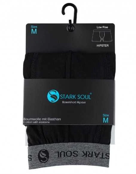Juodi vyriški medvilniniai boksininkai Stark Soul, 2 poros