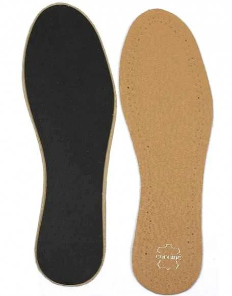 Natūralios odos vidpadžiai su aktyvinta anglimi Coccine Leather Premium On Latex, 1 pora