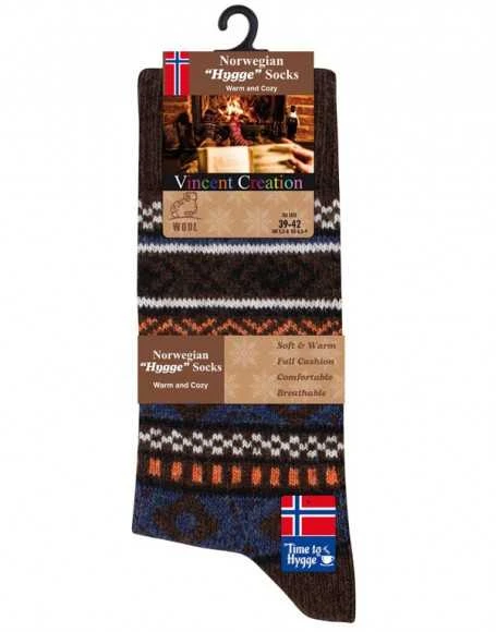 Norvegiško stiliaus kojinės su vilnos sudėtimi „Vincent Creation“, 3 poros