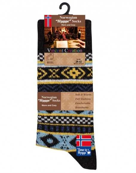 Norvegiško stiliaus kojinės su vilnos sudėtimi „Vincent Creation“, 3 poros