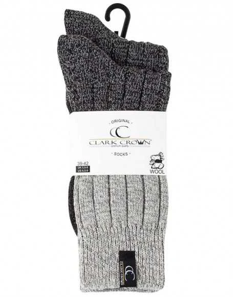 Norvegiškos vilnonės vyriškos kojinės Clark Crown, 4 poros