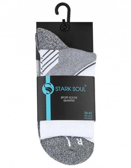 Unisex sportinės kojinės Stark Soul, baltos, 4 poros