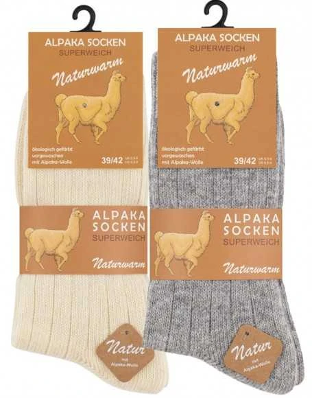 Žieminės alpakos vilnos unisex kojinės VCA Textil, 2 poros