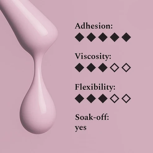 FEHU Bazinis gelis su pluoštu #02 sušalusi rožė, 12 ml | Fiber Base Gel Frozen Rožinė #02, 12 ml