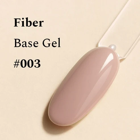 FEHU Bazinis gelis su pluoštu #03 kreminė Latte, 12 ml | Fiber Base Gel #03 Creamy Latte, 12 ml