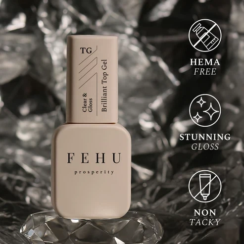 FEHU Blizgus viršutinis gelis Brilliant, 12 ml | Brilliant Top Gel, 12 ml
