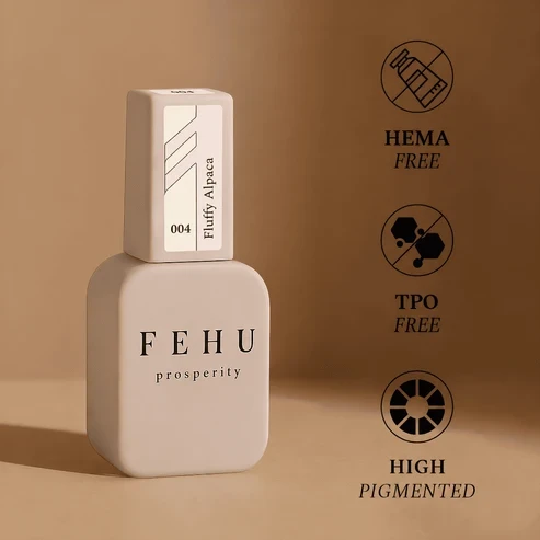 FEHU Gelinis lakas #004 Fluffy Alpaca, 12 ml | Gel Polish #004 Fluffy Alpaca, 12 ml