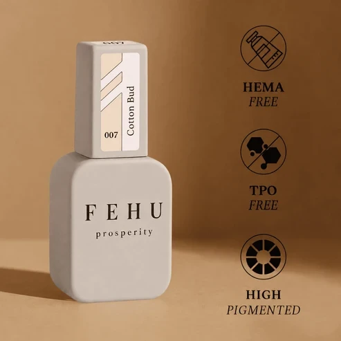 FEHU Gelinis lakas #007 Cotton Bud, 12 ml | Gel Polish #007 Cotton Bud, 12 ml