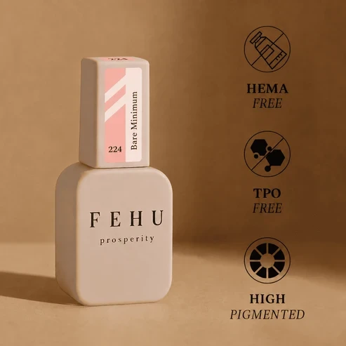 FEHU Gelinis lakas #224 Bare Minimum, 12 ml | Gel Polish #224 Bare Minimum, 12 ml