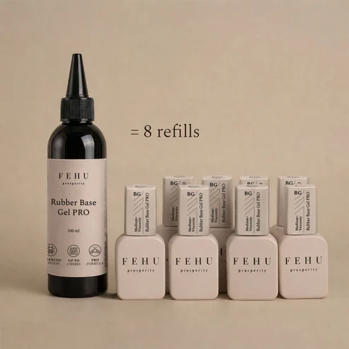FEHU Kaučiukinė bazė PRO, 100 ml | Rubber Base Gel PRO, 100 ml