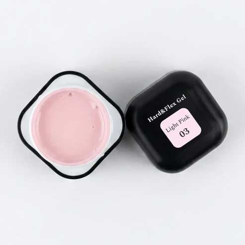 FEHU Modelēšanas gēls Hard & Flex #03 šviesiai rožinis, 30 g | Hard & Flex Gel #03 Light Rožinė, 30 g