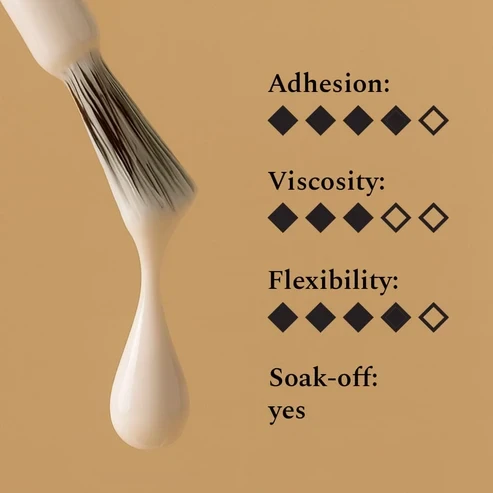 FEHU Spalvotas bazinis gelis #01 Almond Milk, 12 ml | Color Base Gel #01 Almond Milk, 12 ml