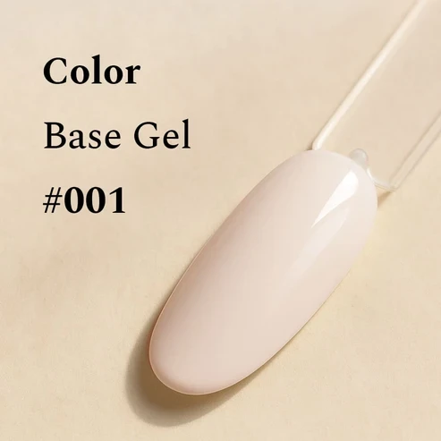FEHU Spalvotas bazinis gelis #01 Almond Milk, 12 ml | Color Base Gel #01 Almond Milk, 12 ml