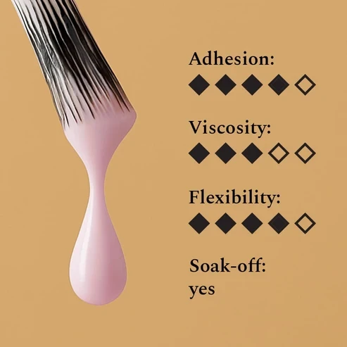 FEHU Spalvotas bazinis gelis #02 Morning Peony, 12 ml | Color Base Gel #02 Morning Peony, 12 ml