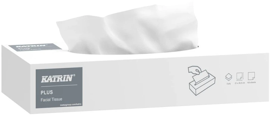 Katrin Plus Facial Kosmetinės servetėlės N100