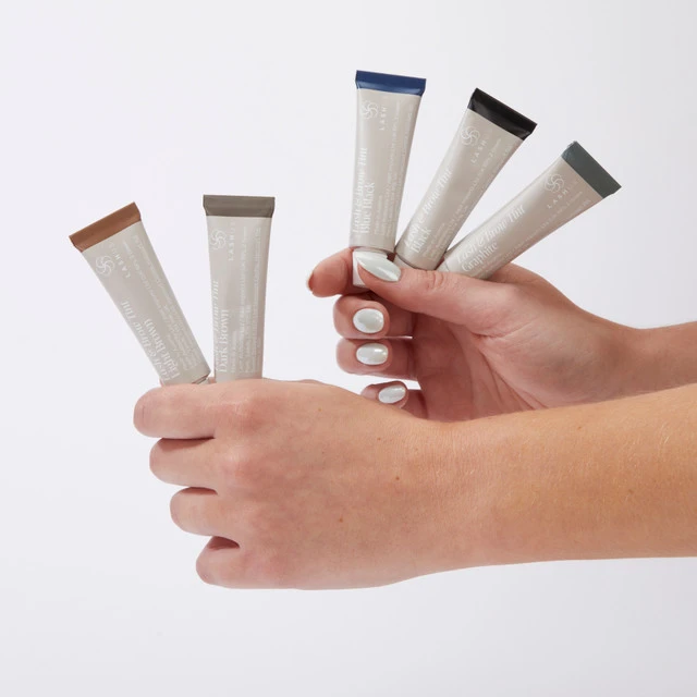 LASHUS blakstienų ir antakių dažai šviesiai rudi (15 ml) | LASHUS Lash & Brow Tint šviesiai rudas (15ml)