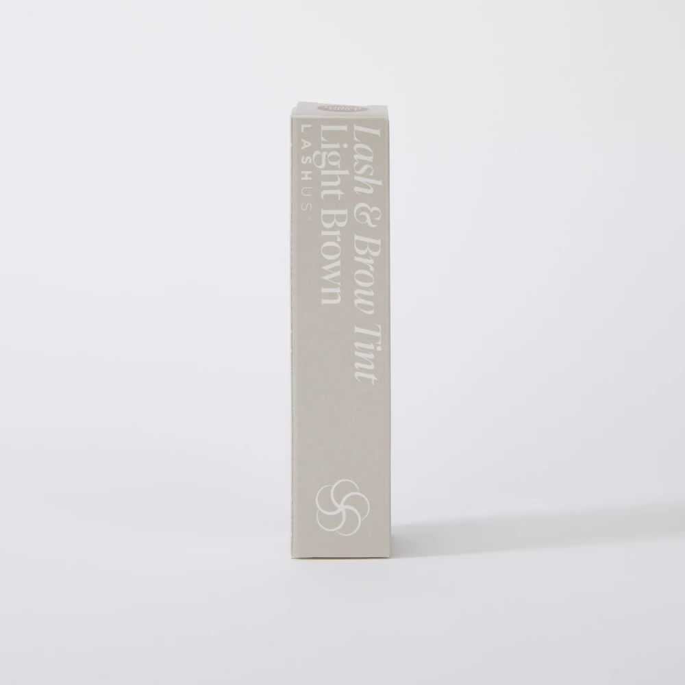 LASHUS blakstienų ir antakių dažai šviesiai rudi (15 ml) | LASHUS Lash & Brow Tint šviesiai rudas (15ml)