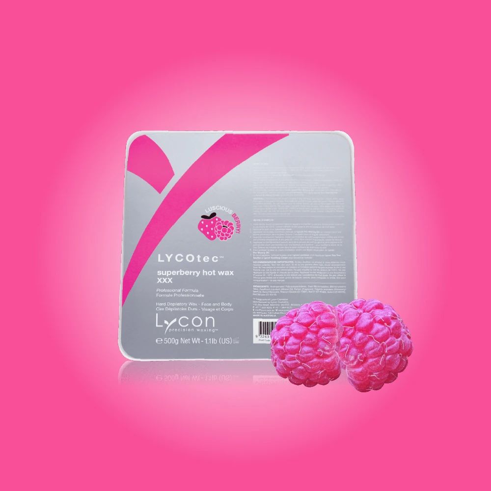 Lycon LYCOtec Superberry hibridinis karštasis vaškas 500g | LYCOtec Superberry Hybrid Hot Wax 500g