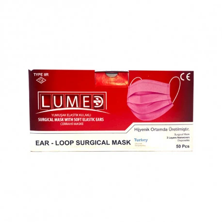 Lycon Vienkartinės apsauginės veido kaukės rožinės, 50vnt | Disposable Medical Face Mask Rožinis 50 pcs
