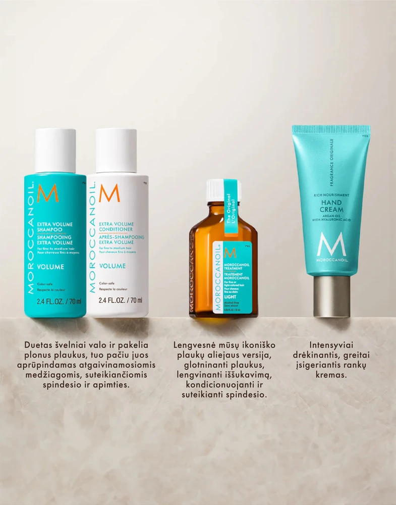 MOROCCANOIL Apimties suteikiantis kelioninis rinkinys | Volumizing Travel Set