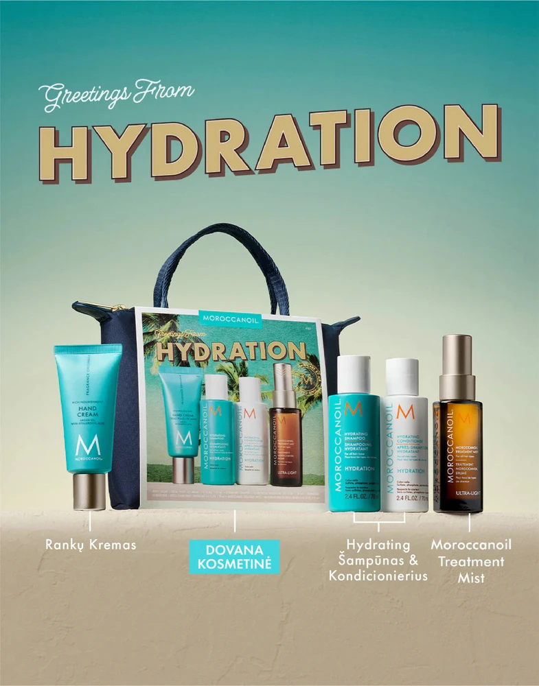 MOROCCANOIL Drėkinantis plaukų priežiūros kelioninis rinkinys | Hydration Travel Set