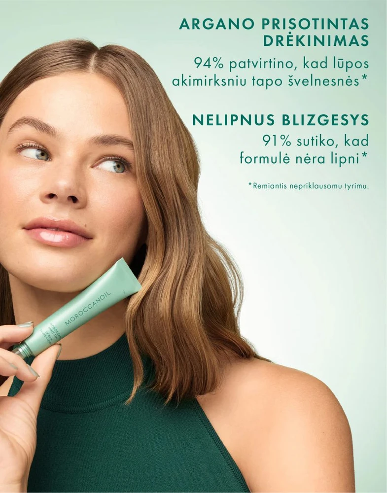 MOROCCANOIL maitinantis lūpų balzamas - Maroko mėtų arbata, 15g | Mint Tea Lūpų balzamas, 15g