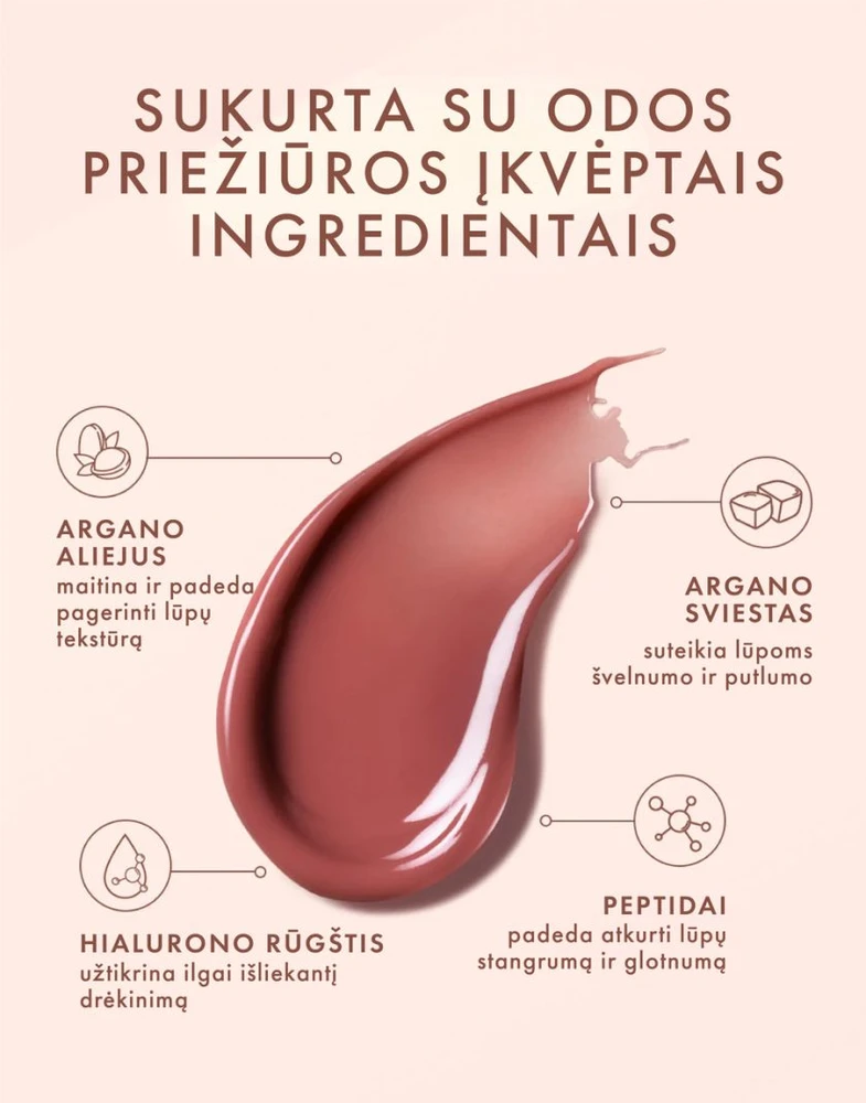 MOROCCANOIL maitinantis lūpų balzamas - Vanilės datulė, 15g | Vanilla Date Lūpų balzamas, 15g