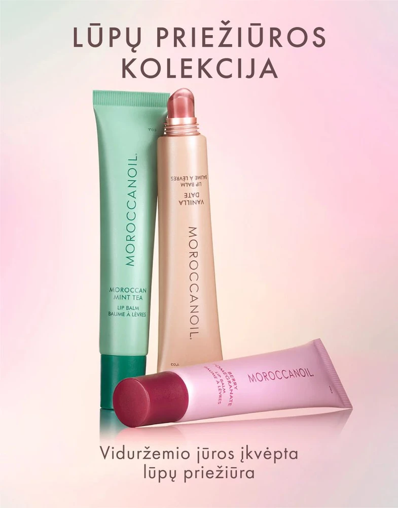 MOROCCANOIL maitinantis lūpų balzamas - Vanilės datulė, 15g | Vanilla Date Lūpų balzamas, 15g