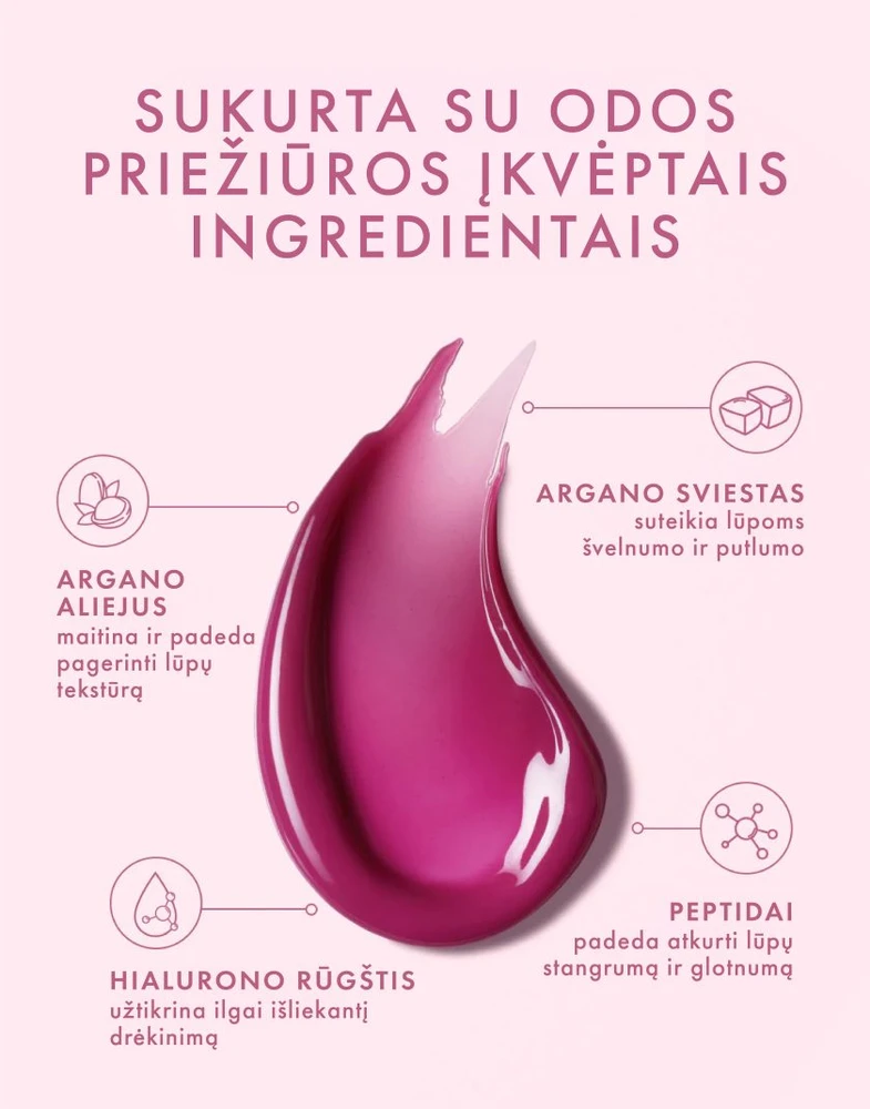 MOROCCANOIL maitinantis lūpų balzamas - Granatų uoga, 15g | Berry Pomegranate Lūpų balzamas, 15g