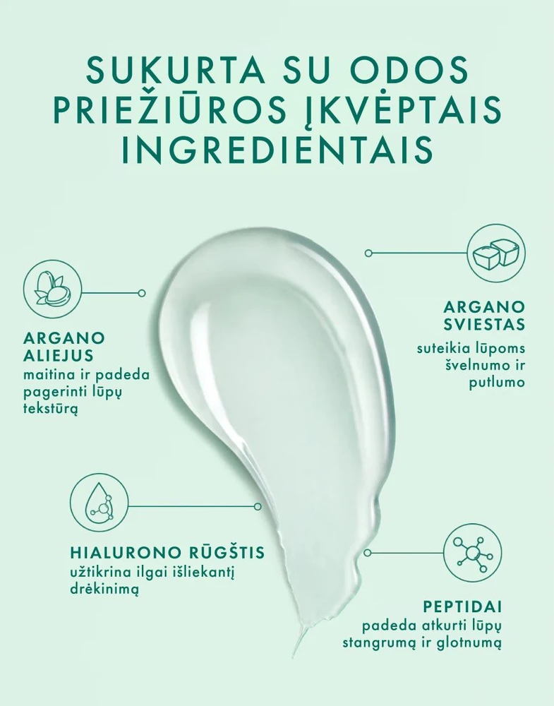 MOROCCANOIL maitinantis lūpų balzamas - Maroko mėtų arbata, 15g | Mint Tea Lūpų balzamas, 15g