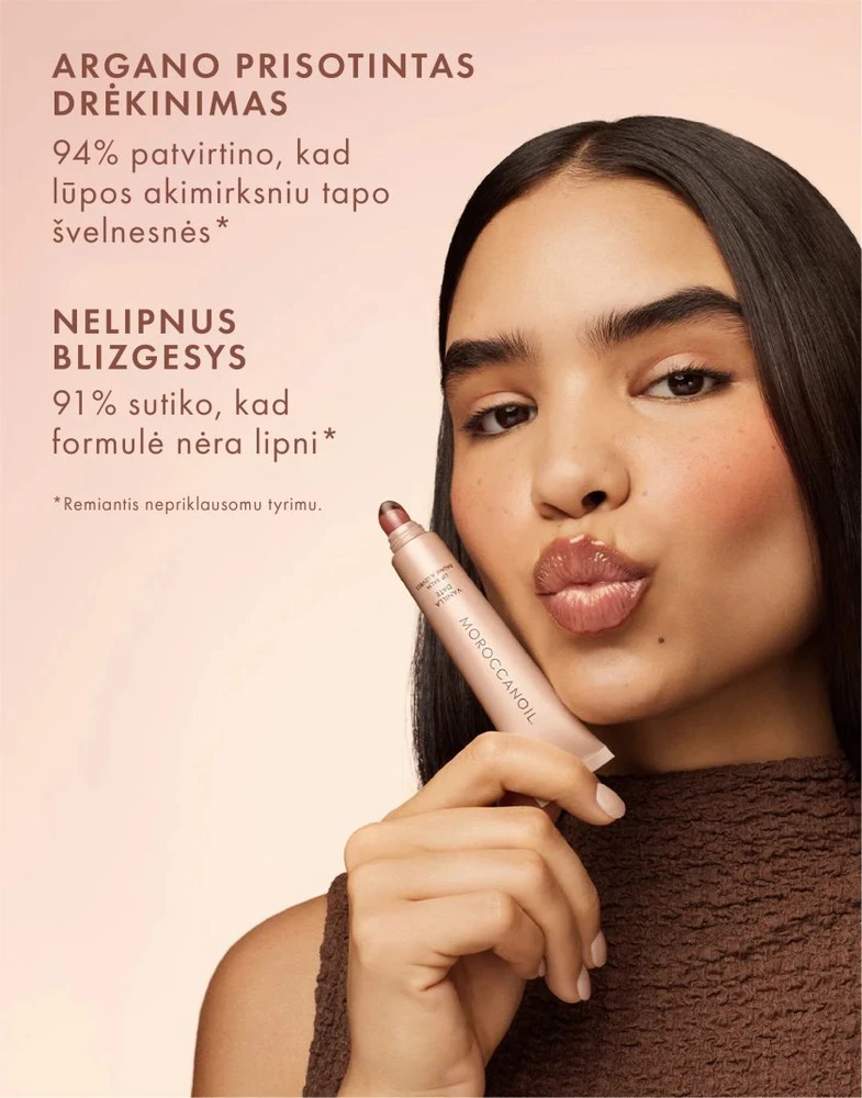 MOROCCANOIL maitinantis lūpų balzamas - Vanilės datulė, 15g | Vanilla Date Lūpų balzamas, 15g