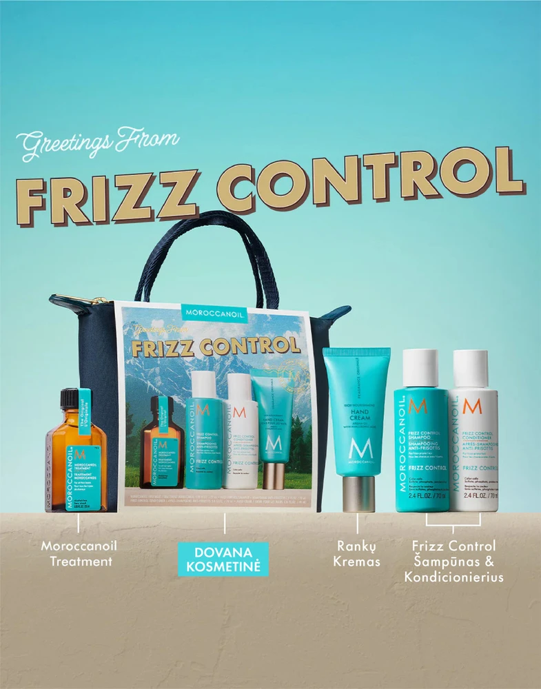 MOROCCANOIL Plaukų šiaušimą mažinančių priemonių kelioninis rinkinys | Frizz Travel Set