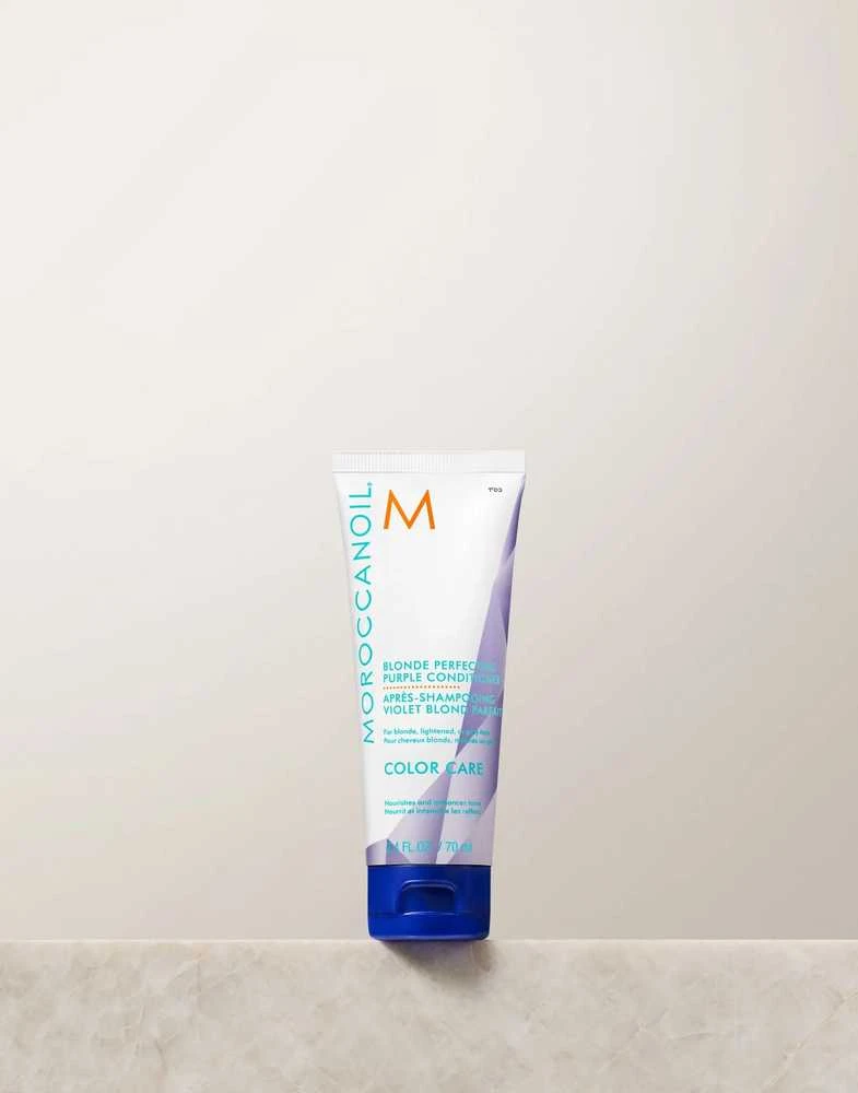 Moroccanoil Color Care Skirtas šviesiems plaukams Perfecting Violetinė Conditioner kondicionierius šviesiaplaukėms, 70 ml