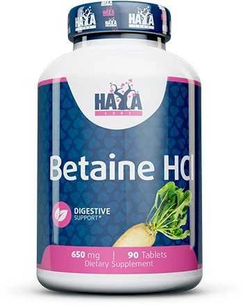 Haya Labs Betaine HCL 650 mg 90 kaps.