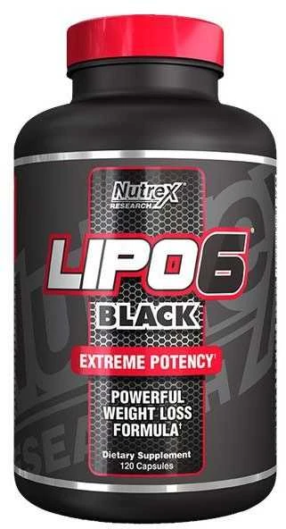 Nutrex Lipo 6 Juodas 120 kaps.