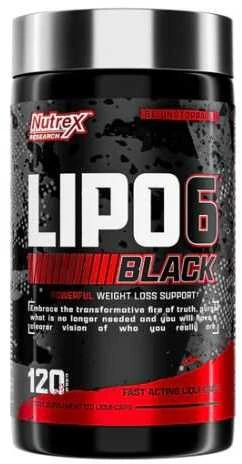 Nutrex Lipo 6 Juodas 120 kaps.