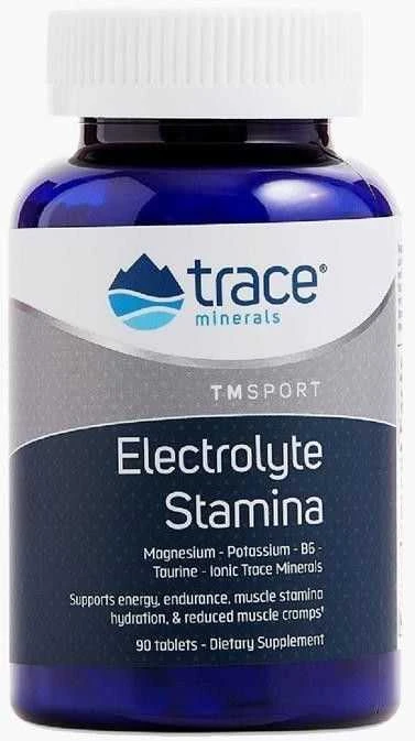 Trace Minerals Electrolyte Stamina - Elektrolitų ir mineralų kompleksas , 90 tablečių