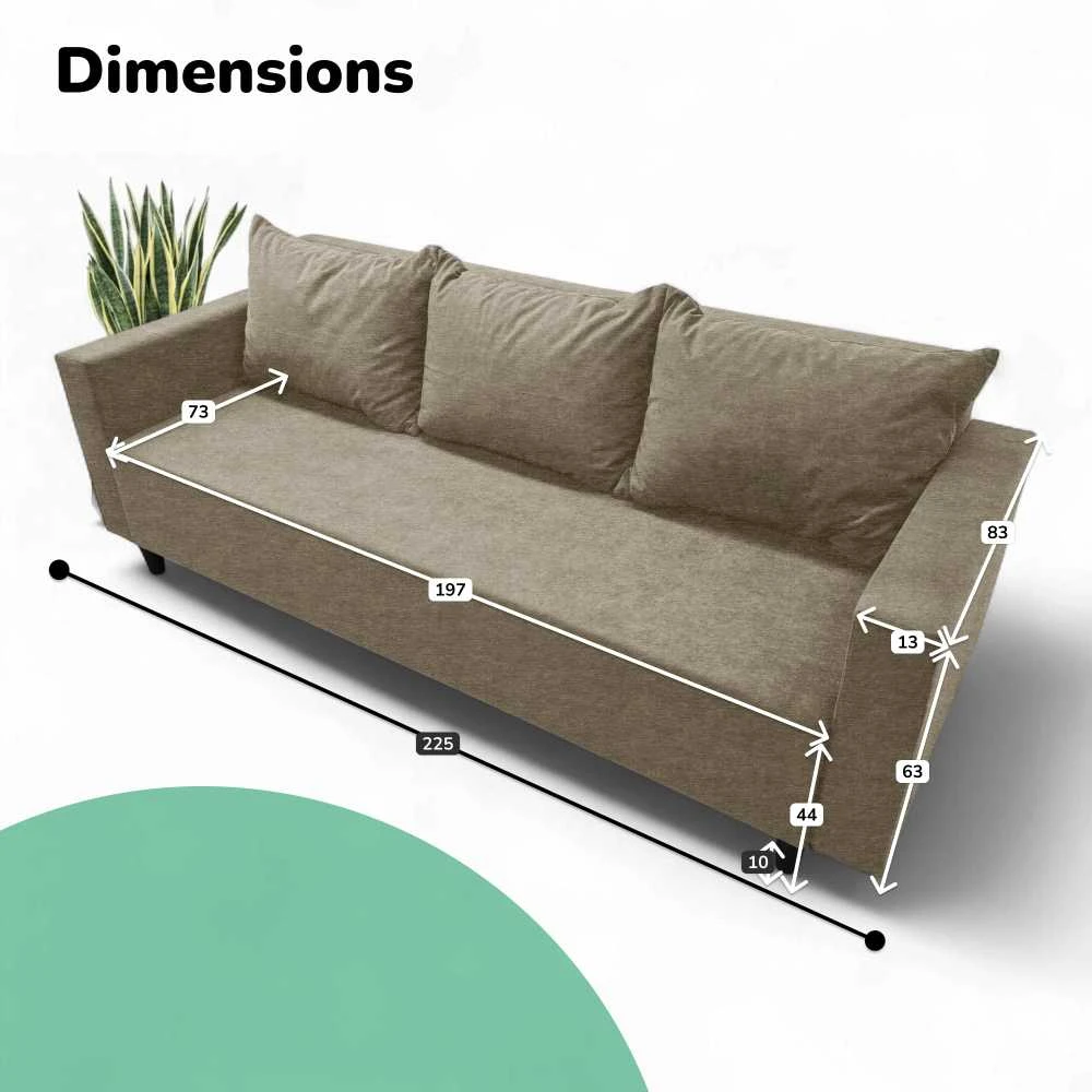Meb Podrez Klasikinė sofa-lova Simple X Line, su patalynės dėže, Podrez,, smėlio spalvos