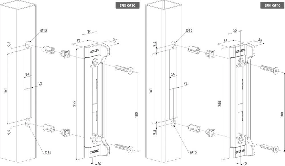 Locinox Atrama vartų spynai SIXTYLOCK 40mm RAL 9005